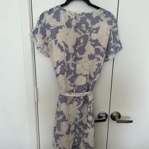 Purple and White Banana Republic Dress